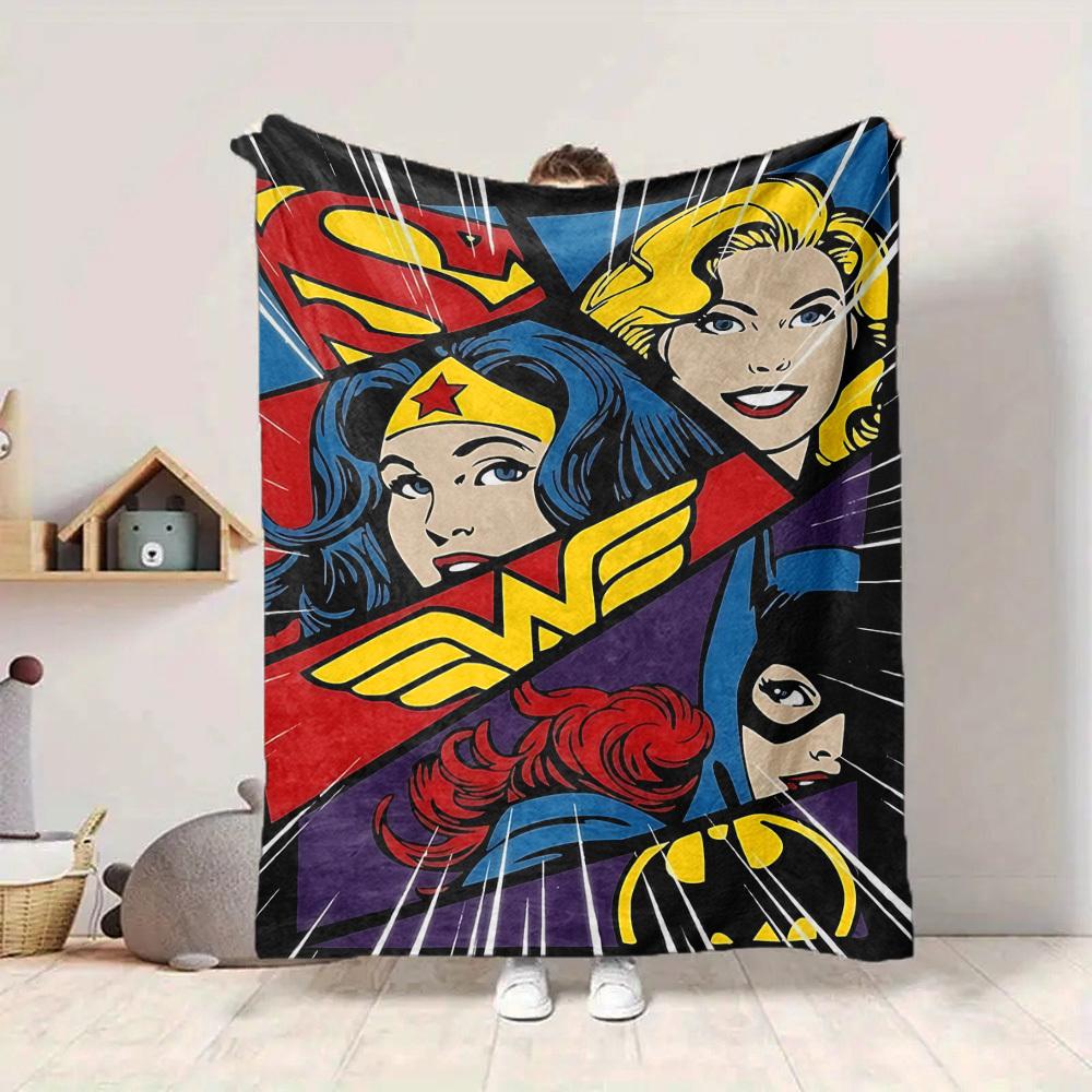 1pc Wonder Woman, Superhero Blanket | Polyester Fiber, All-Season Comfort for Sofa, Bed, Office, Car, Camping yy251021157