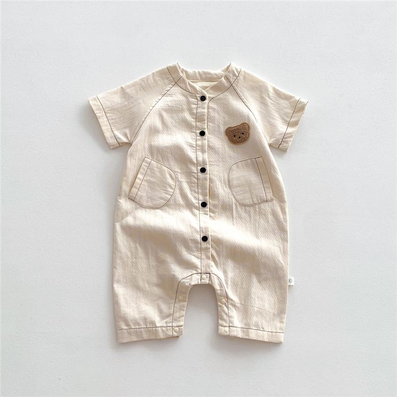 

Летние комбинезоны с героями мультфильмов для маленьких мальчиков, комбинезон с короткими рукавами и детской одеждой 66