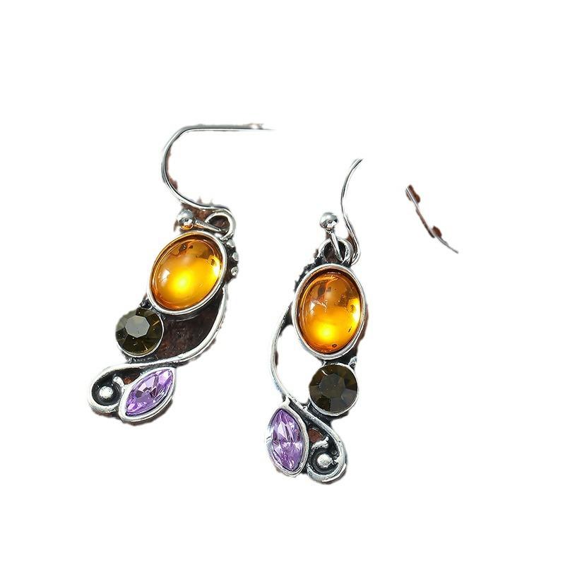 BlingBay Women's Pendant Earrings Retro Dark Style Halloween Gothic Girl Party Birthday Jewelry Gift