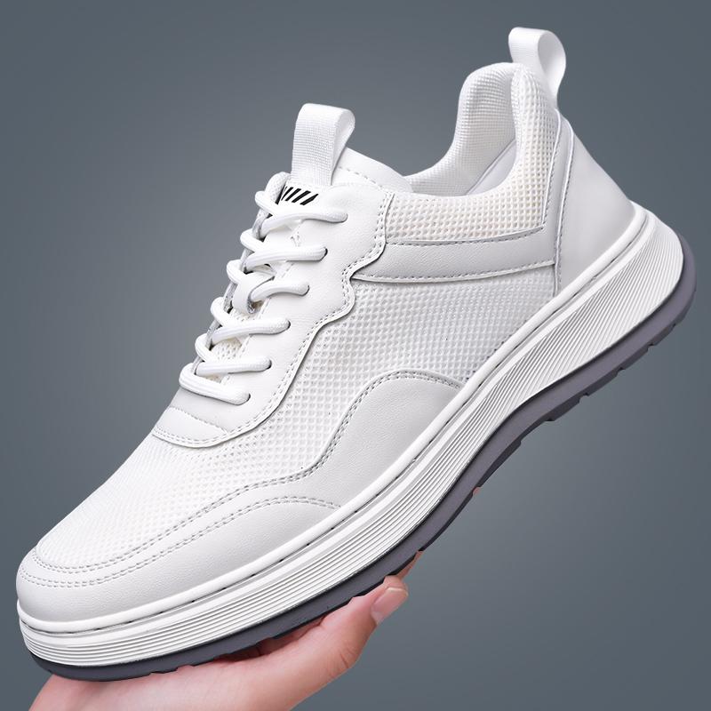 Fashion Casual sneakers Minimalist and trendy men's design styles Leisure outdoor sports and walking Breathable shoes Black and white