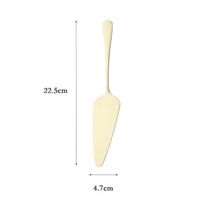 Champagne Gold Buffet Serving Set Stainless Steel Dinnerware Flatware Salad Spoon Fork Cake Shovel Service Spoon Tableware Cutlery Set