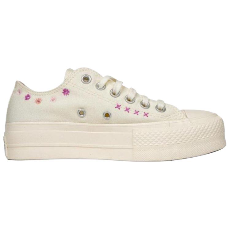 Converse Chuck Taylor Seasonal Versatile Comfortable Durable Low-Top Canvas Shoes Women Sneakers Beige A15008C