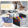 Expanding File Organiser Box Files Folder,24 Pockets Document Organiser Filing Boxes,Document Folder,Fun Storage Concertina File Folders