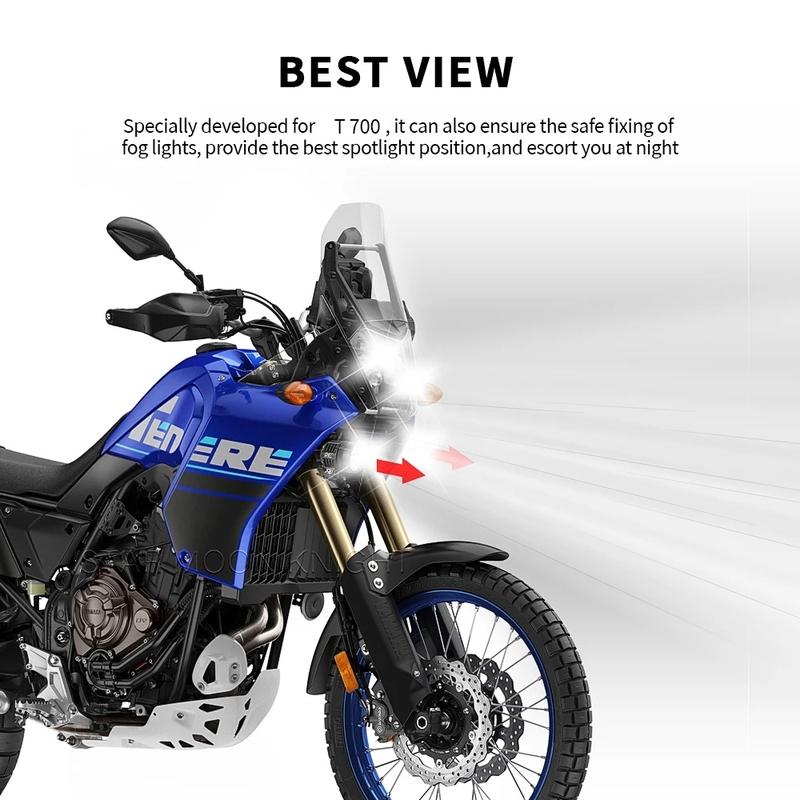 For YAMAHA TENERE 700 Tenere700 World Raid XTZ 700 XT700Z Motorcycle Fog Lights Auxiliary Light Bracket Driving Lamp Mount Base