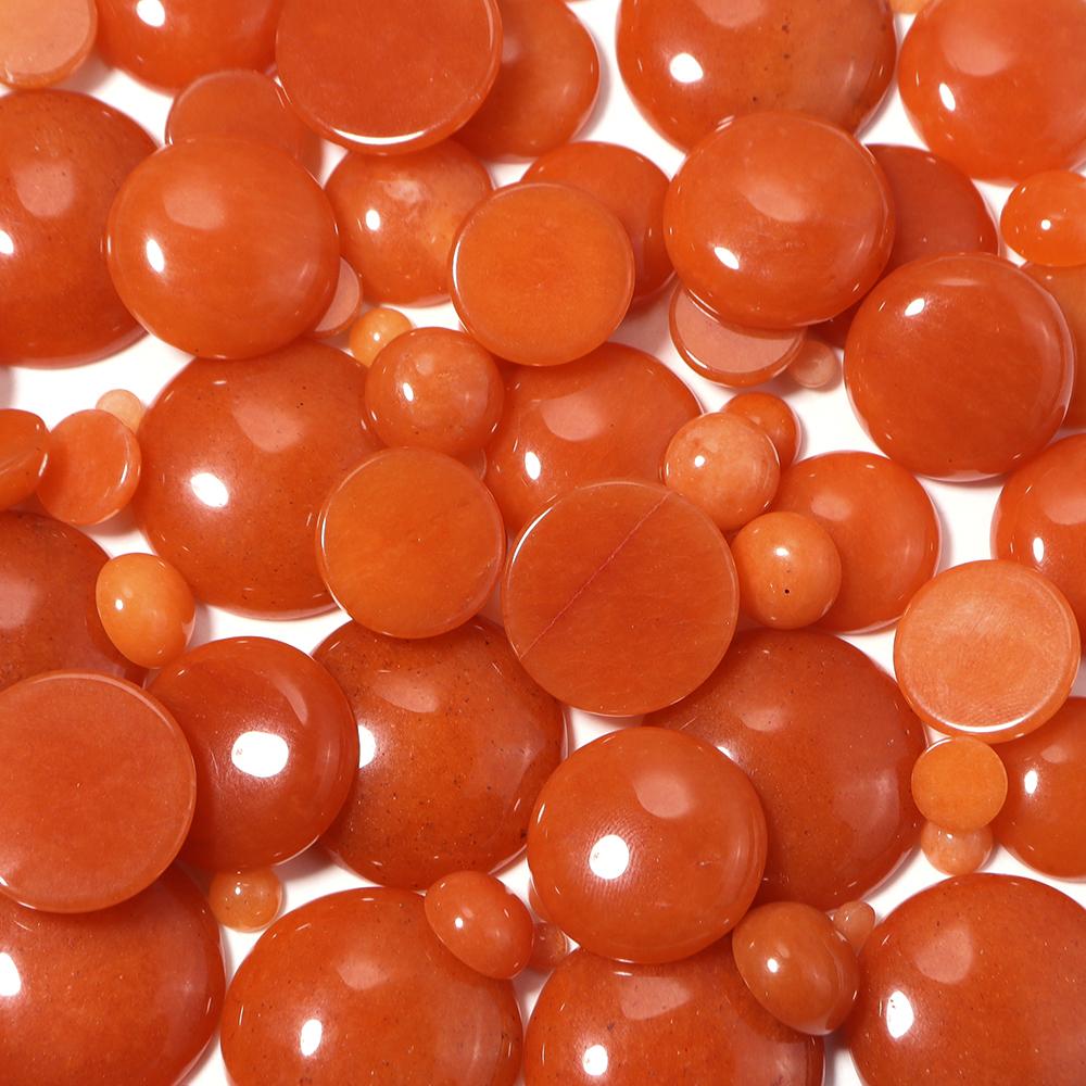 5-10pcs/lot 4-25mm Natural Stone Cabochon Colorful Jade Half Round Cabochon For Jewelry Making DIY Earrings Necklace Accessories