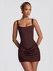 2026 Frühling/Sommer Damen Elegantes Faltenkleid mit Taillenbetonung