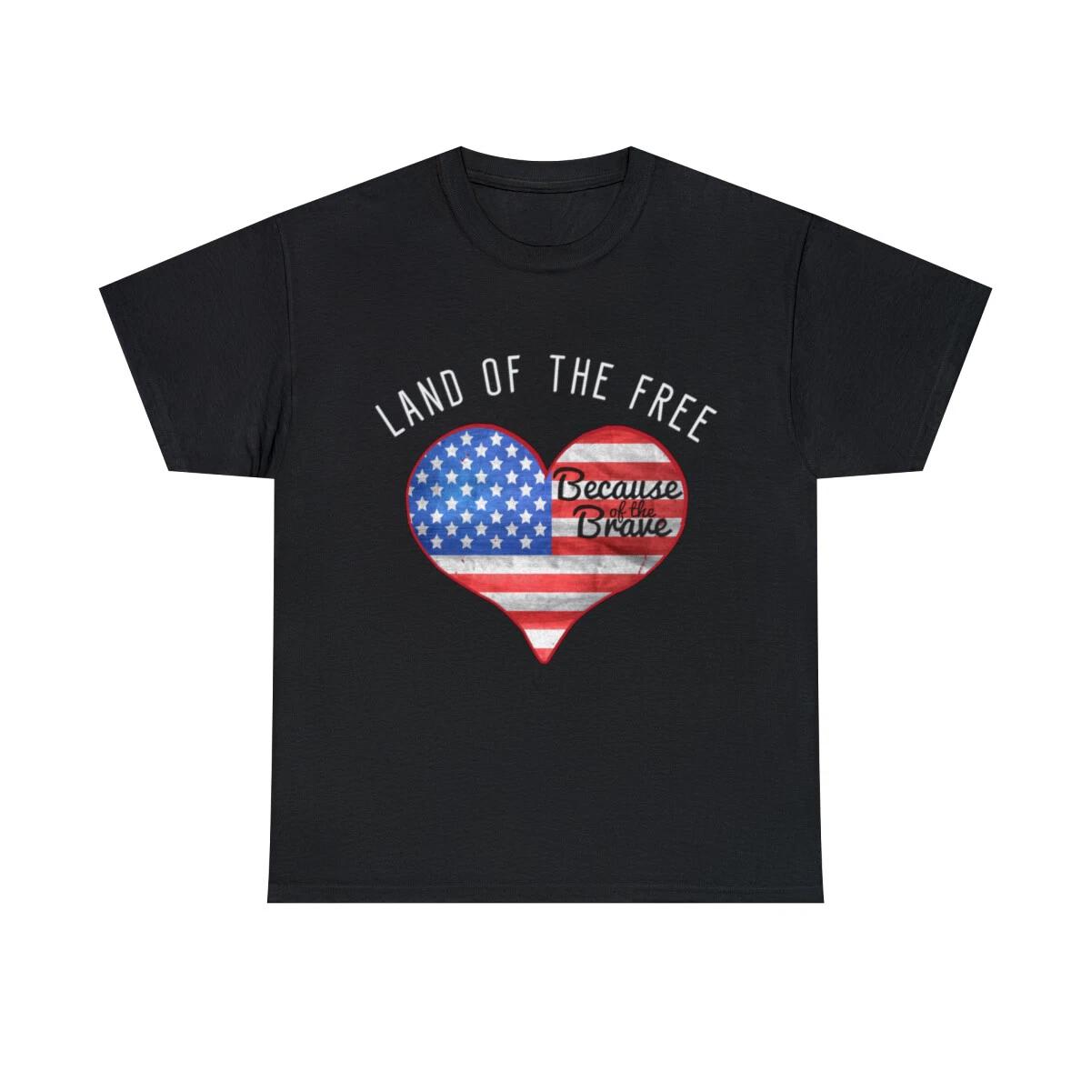 Memorial Day Shirt Land Of The Free Graphic Tee Shirt, S-5XL L