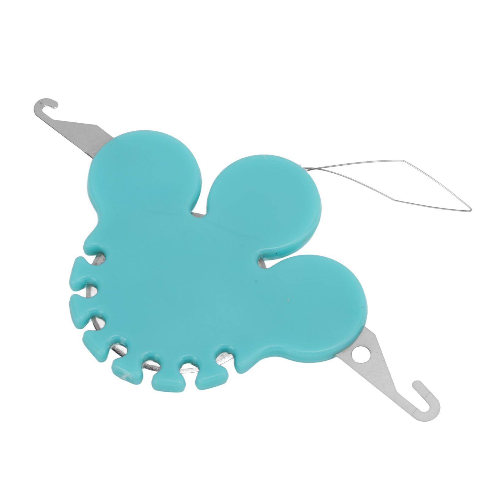 

4 в 1 нитевдеватель износостойкий легкий портативный прочный пластиковый материал швейная игла синий