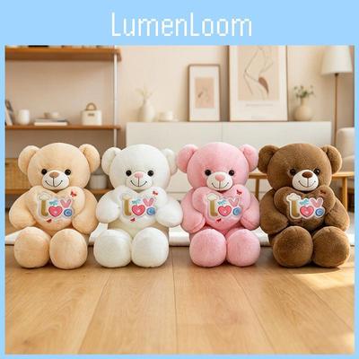 Love Heart Bear Plush Toy With Soft Pp Cotton For Gift Giving And Bed Decoration