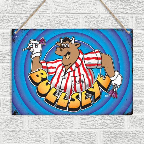 

BULLSEYE Vintage Retro Style Metal Wall Sign TV 80s Darts Board Pub Bar Man CaveAluminum 30x40cm(11.8x15.7inch)