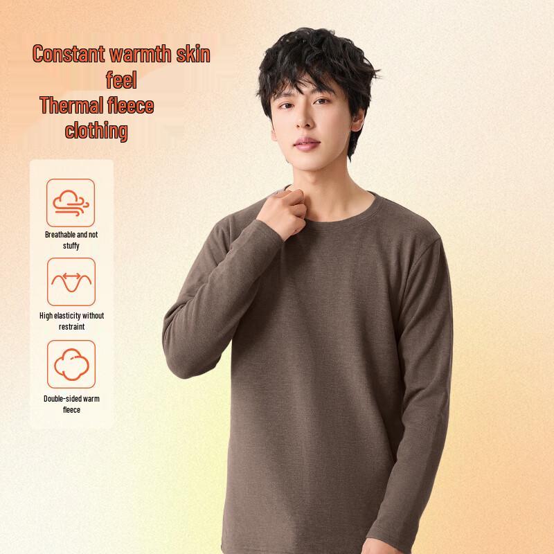 Jeanswest Men's Cartoon Roasting Kitten Long-Sleeve T-Shirt