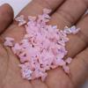 100Pcs 6mm AB Nail Art  Handmade No Holes Butterfly Shape Resion Beads Spacer Beads Loose DIY For Jewelry Makeing Charms Colour