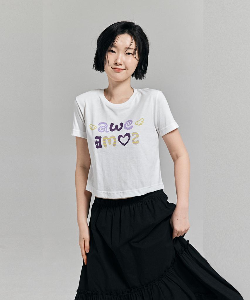AWESOME STUDIO Awesome Kitsch Logo T-Shirt White