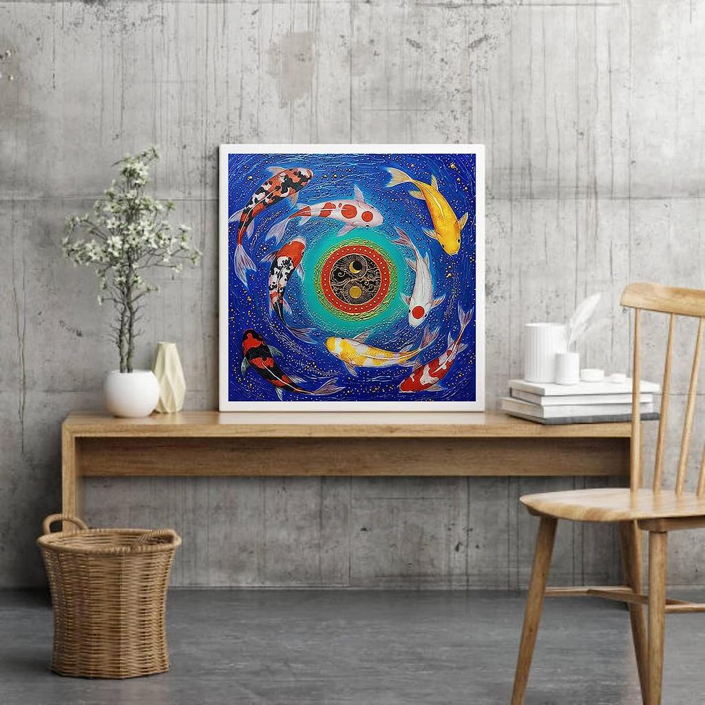DIY Diamond Painting Goldfish Cross Stitch Kit Mosaic Art Diamond Painting Full Circle/Square Diamond Home Decoration