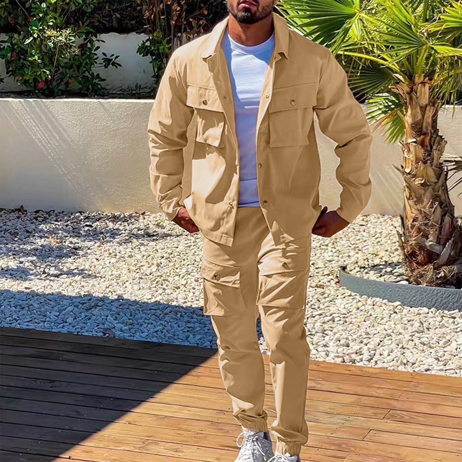 

Спортивный комплект, мужские повседневные и модные леггинсы, модная мужская одежда, облегающий мужской комплект S коричневый