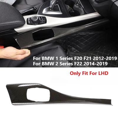 Carbon Fiber Look LHD Car Interior Multimedia Button Panel Cover Sticker For BMW 1 2 Series F20 F21 2012-2019 F22 2014-2018 2019