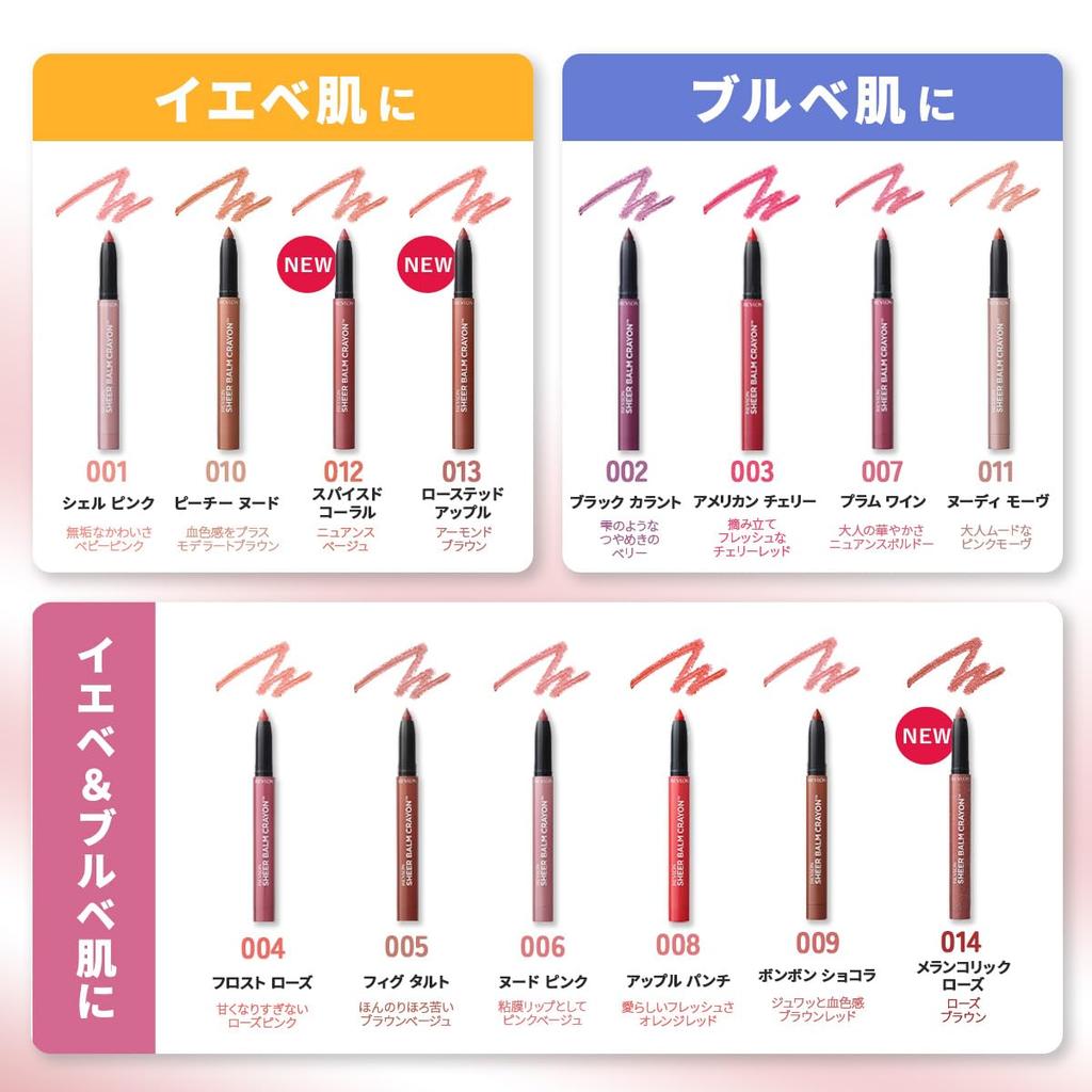 Revlon Sheer Balm Crayon 006 Nude Pink Pink Lip Lip Lip Balm (Color Image Beige) Color, Liner, 1.1g