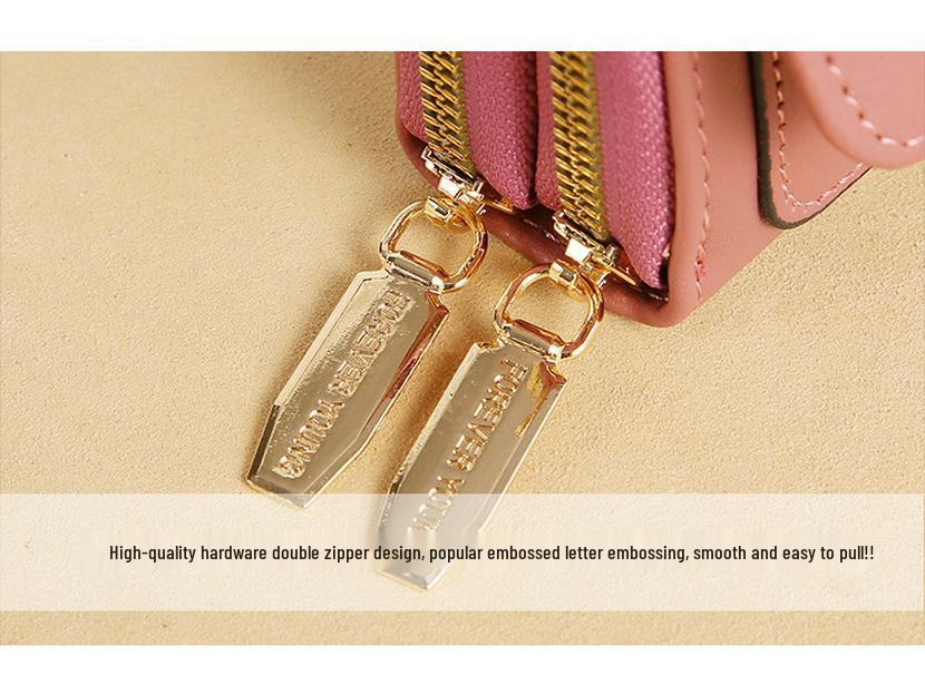 Urban Minimalist Women's Crossbody Wallet Bag with Card Slots & Phone Compartment