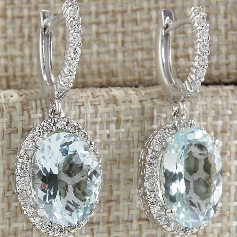 Modă Cer Oval Albastru Zirconiu Cubic Cercei Căzuți pentru Femei Cristal Atârnător Zircon Boucles d'oreilles L3K567