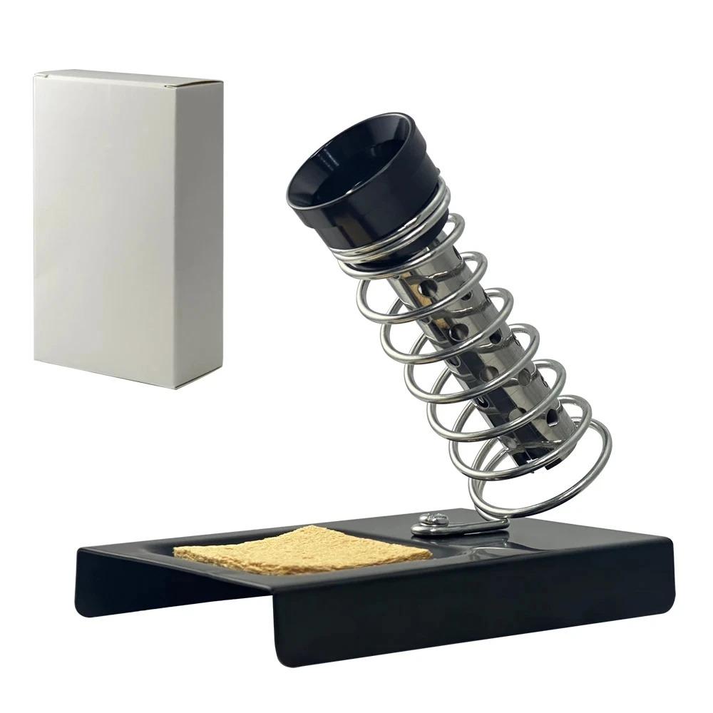 Portable Soldering Iron Stand with Sponge Holder Secure Stable Durable Quick Setup for Electronics Hobbyists