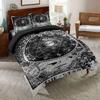 Comforter Galaxy Starry Sky Wolf Outer Space Planets Star Cluster Solar System Moon Comets Cosmos Illustration Bedding