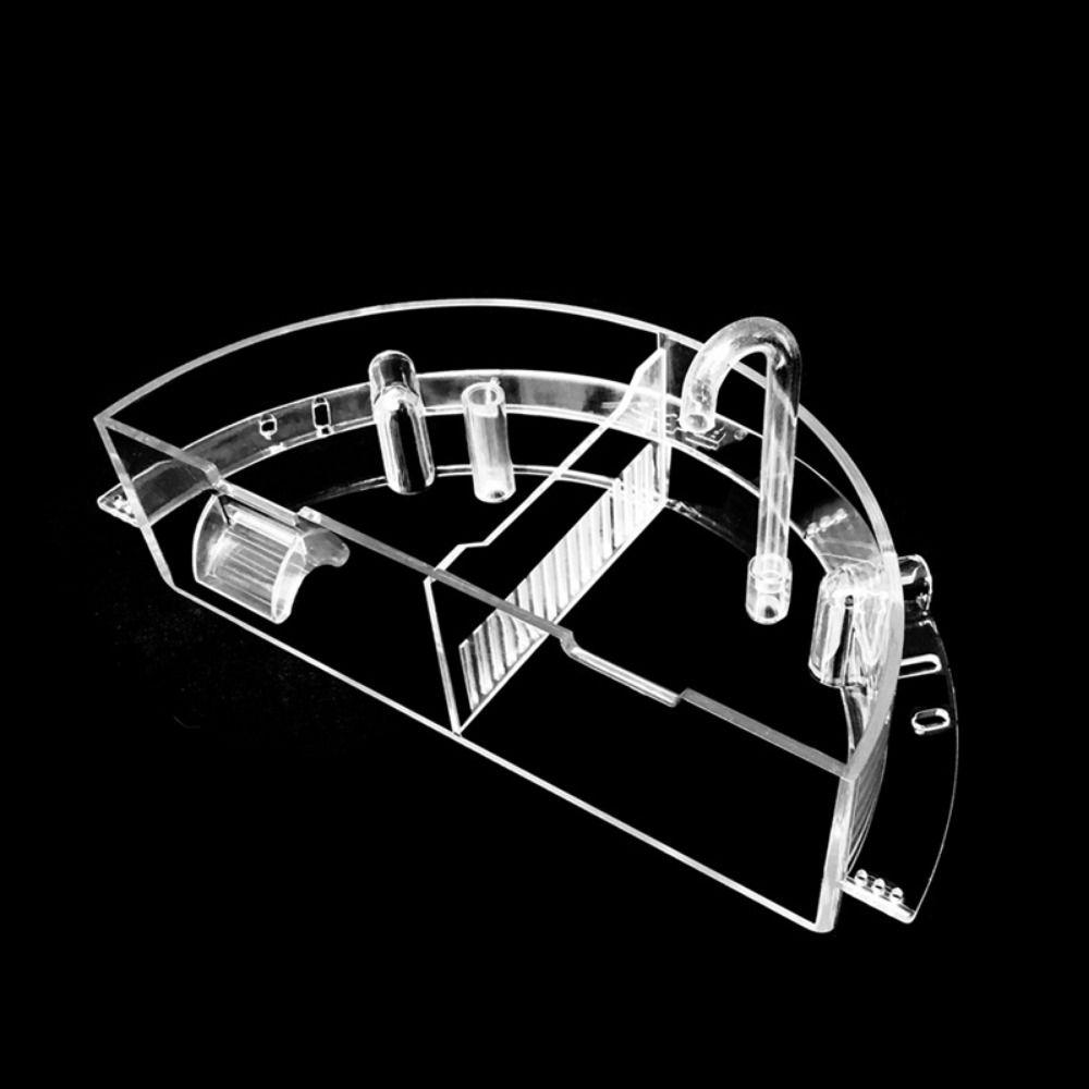 3-in-1 External Filter Box High Transparency Water Circulation Aquarium Water Purifier Hanging Type Edge Hole Aquarium Box