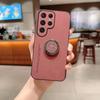 Für Samsung S26 Ultra Lammleder Magnetischer Ringhalter Hülle Für Galaxy S26 Plis S26Edge s26+ Mattschutzhülle für Kameralinse