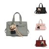 Solid Color Pu Medium Shoulder Bag For Ladies With Zipper Closure Daily Use Fashion Crossbody Purse