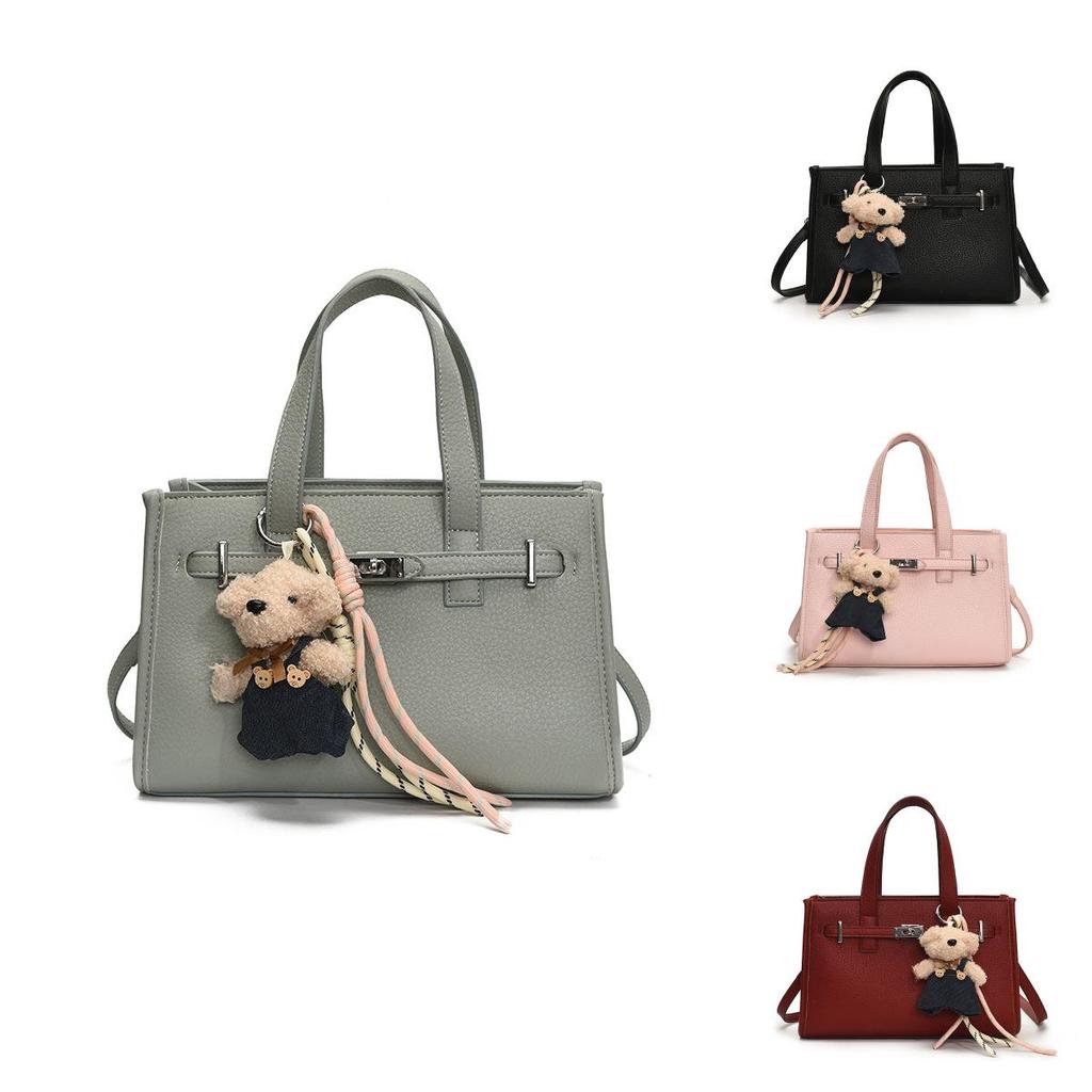 Solid Color Pu Medium Shoulder Bag For Ladies With Zipper Closure Daily Use Fashion Crossbody Purse
