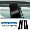 Copertura Pilastro B in Fibra di Carbonio Adesivo Decorativo Montante Finestrino Auto per Volkswagen VW Golf 6 7 8 MK6 MK7 MK8 2010-2025 Accessori