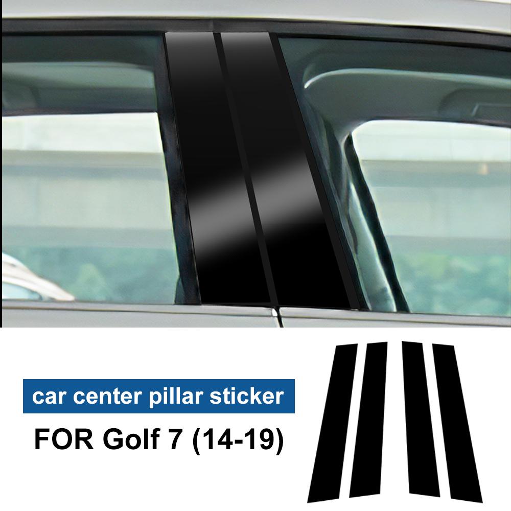 Copertura Pilastro B in Fibra di Carbonio Adesivo Decorativo Montante Finestrino Auto per Volkswagen VW Golf 6 7 8 MK6 MK7 MK8 2010-2025 Accessori