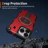 For iPhone 16 Pro Magnetic Case Kickstand TPU+PC Drop Defend Phone Cover