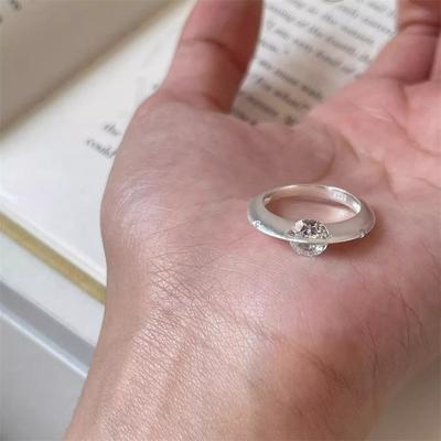 Universe Star Zircon Planet Orbiting Ring Unique Flash Diamond Opening Adjustable Ring