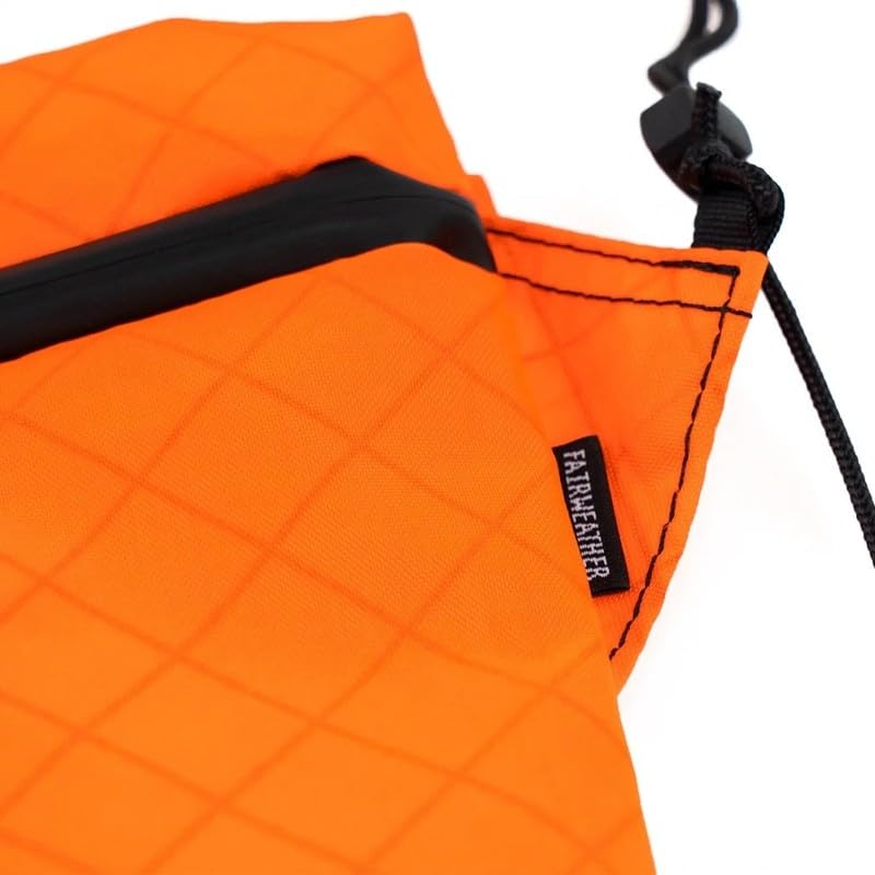[Fairweather] Road Sacoche - Slim, Lightweight, Highly Durable Shoulder Bag for Cycling Commuting and Small Item Storage (Orange/Ecopak)