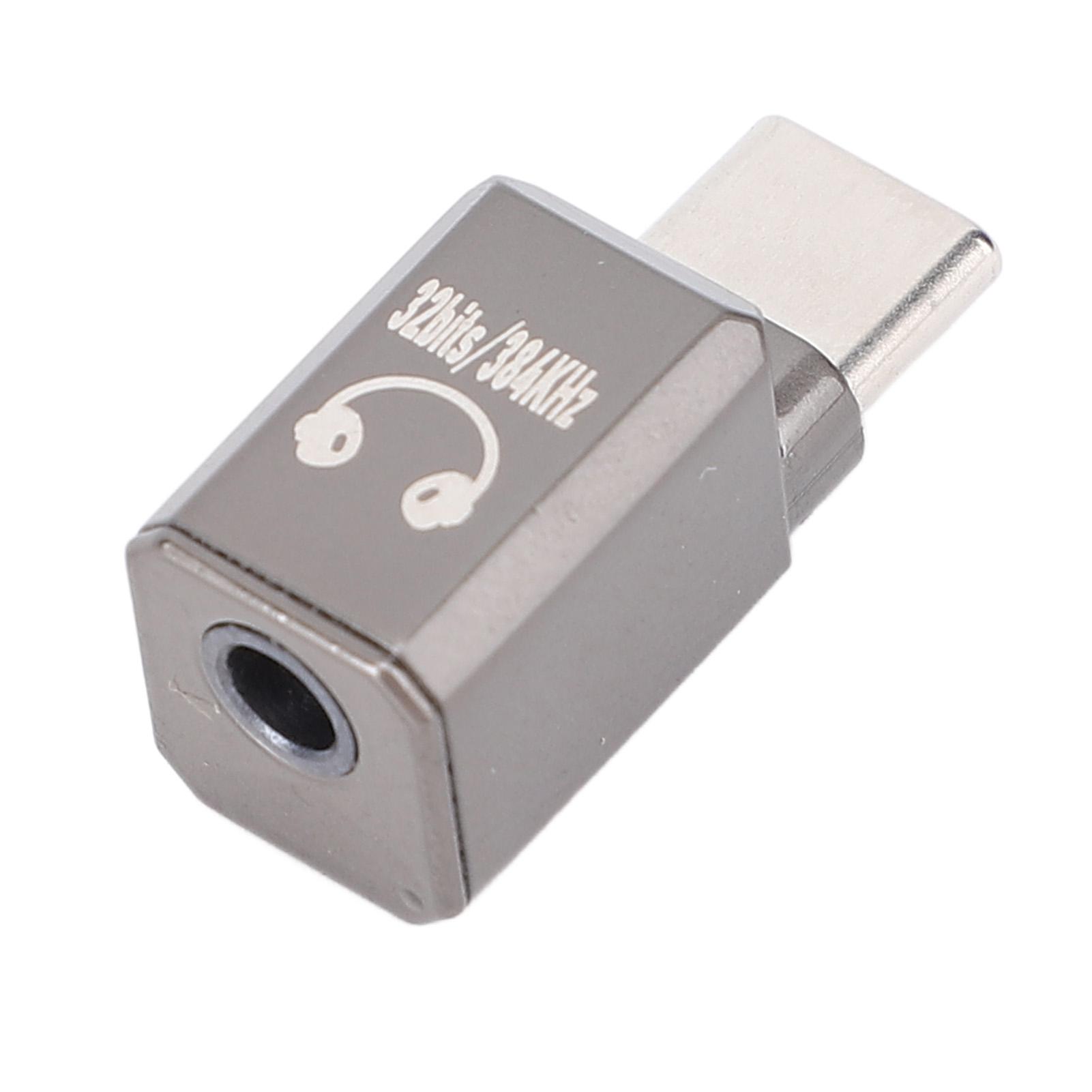 

USB C to 3.5mm Hdphone Adapter 32 Bit 384KHZ HiFi Type C to Hdphone Sound Dongle for 16 Pro 16 Plus for axy 4