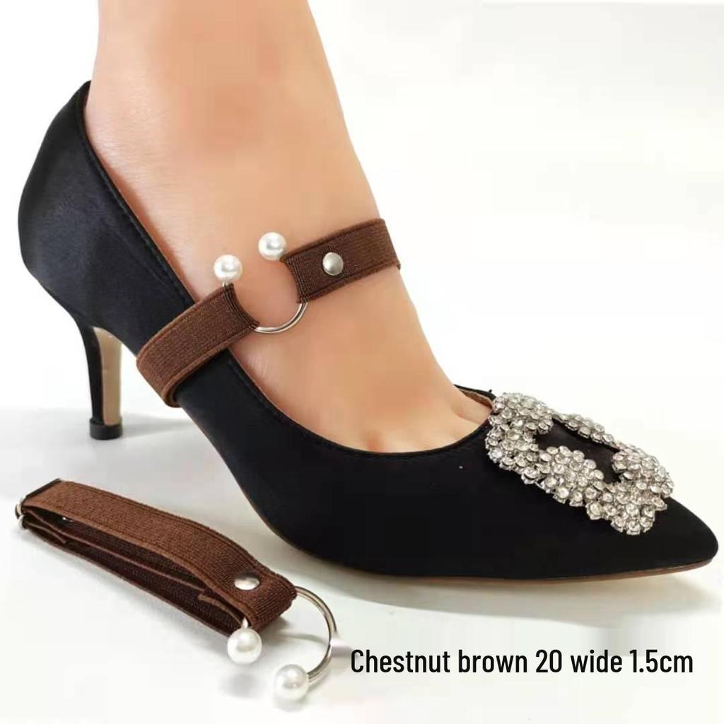 Lacets Ajustables à Boucle Perle Anti-Chute Élastiques pour Chaussures Surdimensionnées