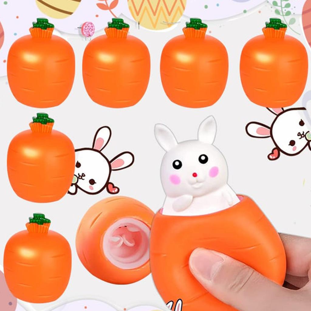 Carrot Rabbits Stress Relief Toy Surprise Rabbits Carrot Cup For Anxiety Relief, ADHD Out The Surprises And The Emotions, Sensory Toy