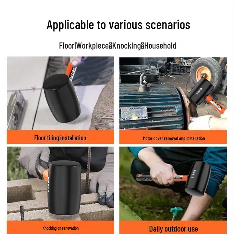 Large Solid Rubber Mallet for Tile and Leather Installation