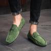 Mode Wildleder Designer Luxusmarke Lächeln Herren Casual Formal Slipper Slipper Mokassins Flats Schuhe Männlich Fahrschuhe für Herren