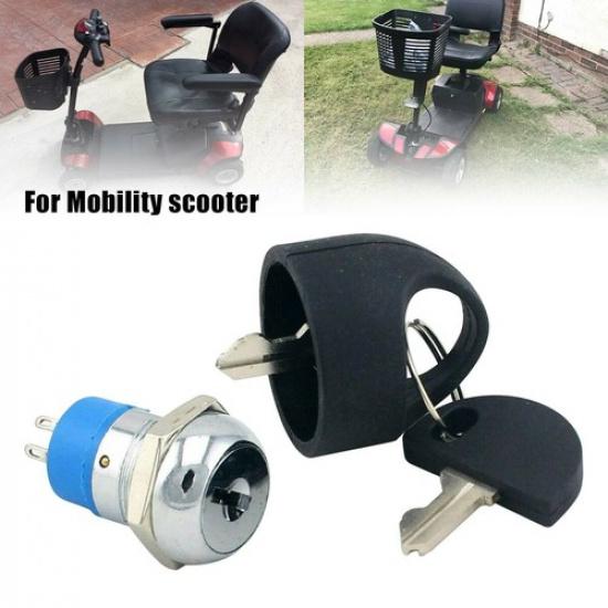Replacement Mobility Scooter Spare On/off Ignition-Switch 2-Keys FOR PRIDE