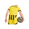 Puma Borussia Dortmund Retro Sportmode Logo Schriftzug Rundhals Kurzarm Fußballshirt Herren Oberteile Schwarz Gelb 77568001