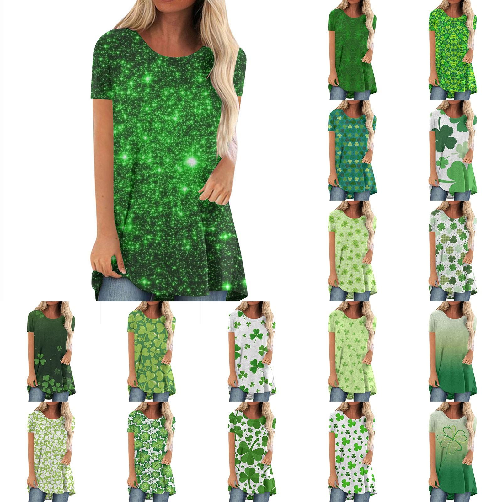 

Женская повседневная футболка с короткими рукавами и принтом