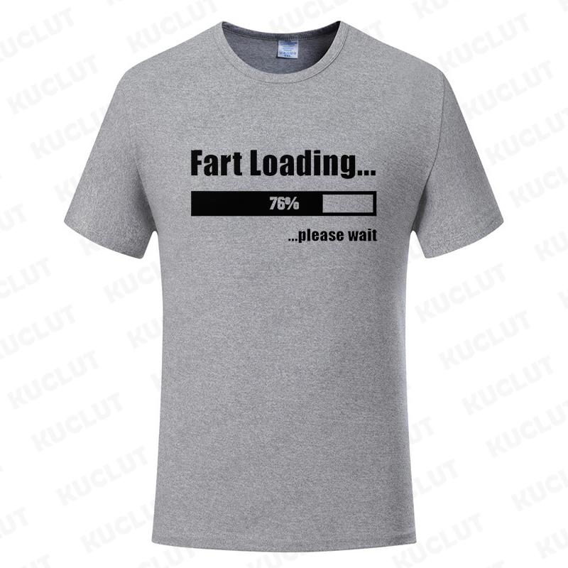 Funny Tshirt Fart Loading Humor Tee Joke Gag Tshirt for Man Dad Gifts Guys Clothes Short Sleeve Clothes Fashion Casual Tee Tops