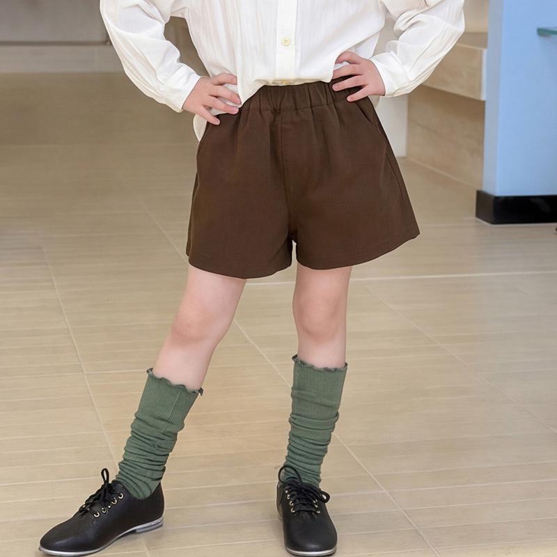 Kids' Cotton Soft Korean-Style Casual Shorts - Simple, Stylish Fashion Pants