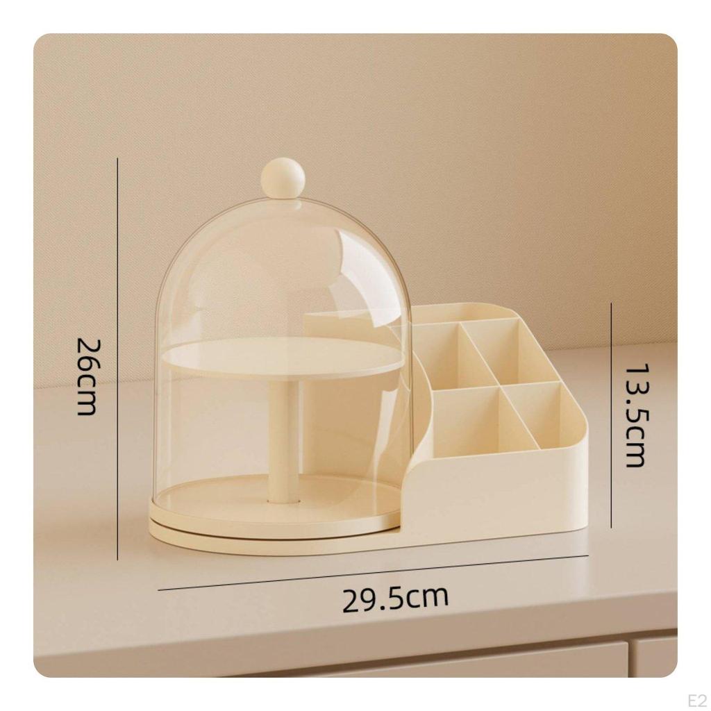 Clear Acrylic Display Box High Lucidity Dustproof Toy Storage 360° Rotation Desktop Figurine