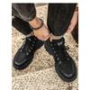 Men's Vintage Solid Color High Top Boots, Comfortable Non-slip Durable Rubber Sole Lace-up Shoes for Men's Outdoor Activities