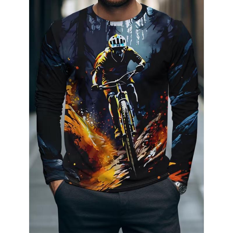 Men's Long Sleeve T-Shirt Casual Fashion