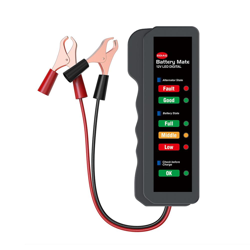 Tester de sarcină baterie auto LED 12V Analizor alternator Detector verificare stare baterie