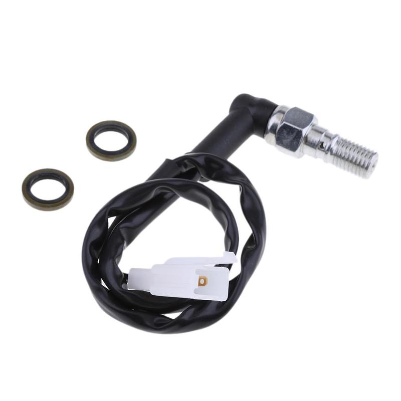 Универсальный Гидравлический Выключатель Стоп-Сигнала Тормоза Banjo Болт 10мм x 1.0 для Дорожных и Внедорожных Мотоциклов #B Curved M10 1.25mm