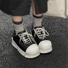 Niche Brand Classic Spring Street Style Teenagers Daily Dress Flat Sneakers For Men's Black White Mixed Colors Height Increasing